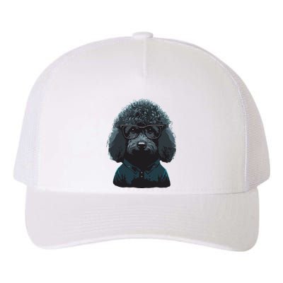 Funny Poodle Dog Miniature Poodle Toy Poodle Hipster Yupoong Adult 5-Panel Trucker Hat