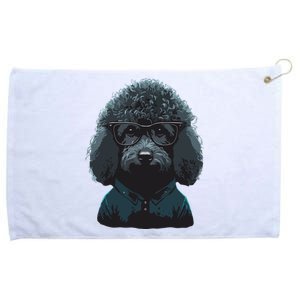 Funny Poodle Dog Miniature Poodle Toy Poodle Hipster Grommeted Golf Towel