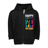 Funny Pi Day Pi Tie Dye Math Teacher Lover Science Pi Day Great Gift Toddler Zip Fleece Hoodie