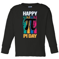 Funny Pi Day Pi Tie Dye Math Teacher Lover Science Pi Day Great Gift Toddler Long Sleeve Shirt