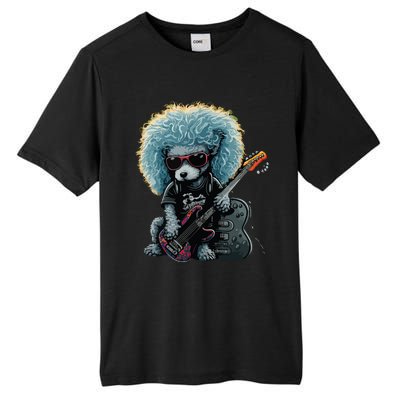 Funny Poodle Dog Miniature Poodle Toy Poodle Retro Sunset Tall Fusion ChromaSoft Performance T-Shirt