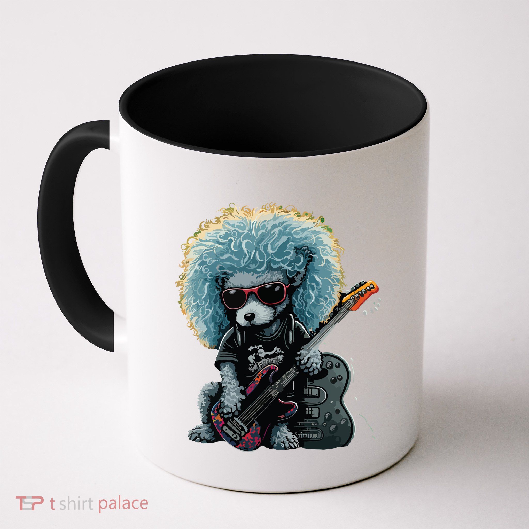 Funny Poodle Dog Miniature Poodle Toy Poodle Retro Sunset Mug