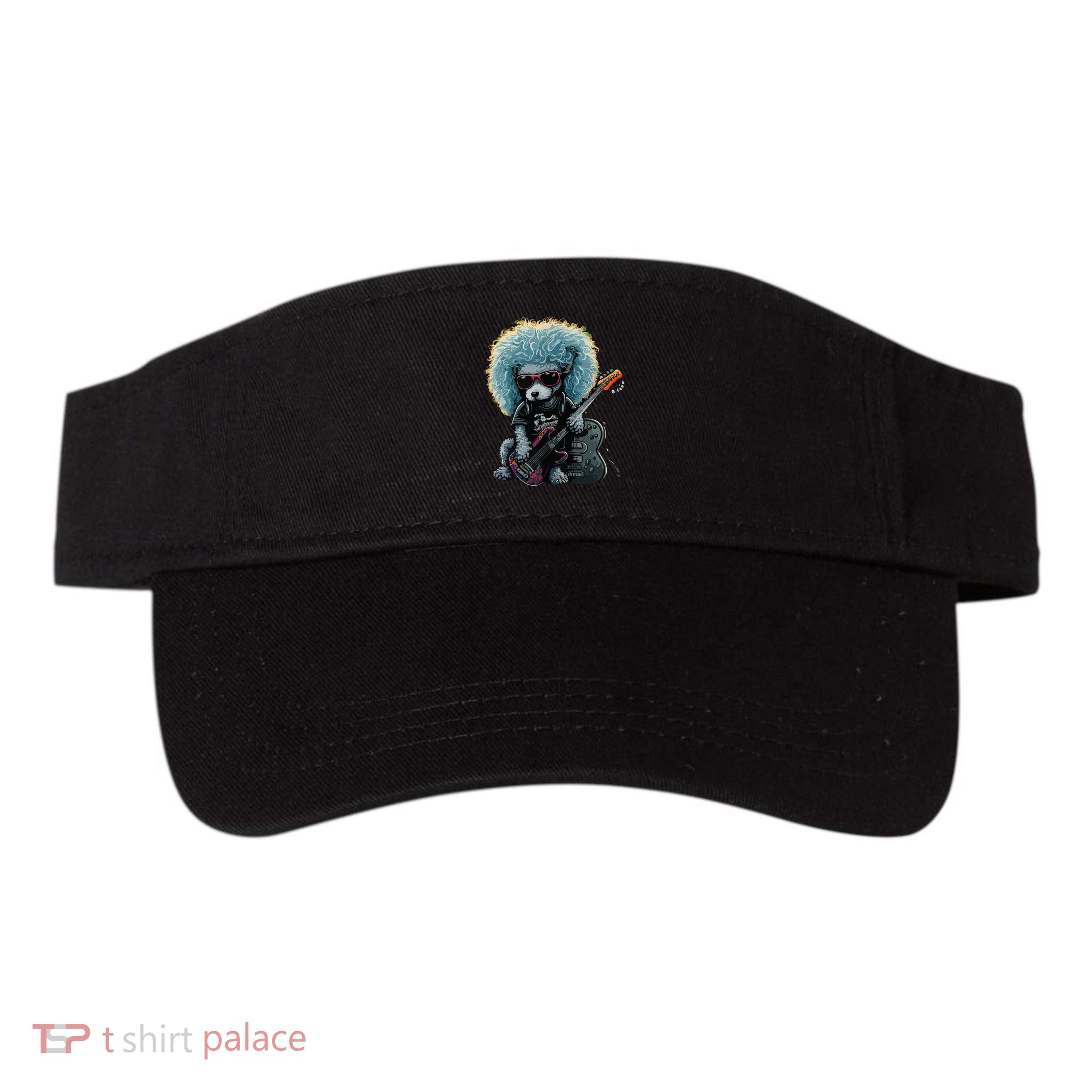 Funny Poodle Dog Miniature Poodle Toy Poodle Retro Sunset Visor