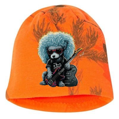 Funny Poodle Dog Miniature Poodle Toy Poodle Retro Sunset Kati - Camo Knit Beanie