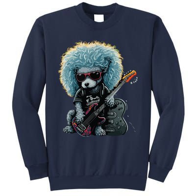 Funny Poodle Dog Miniature Poodle Toy Poodle Retro Sunset Sweatshirt