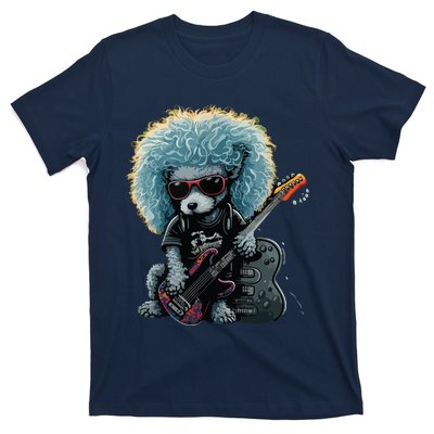 Funny Poodle Dog Miniature Poodle Toy Poodle Retro Sunset T-Shirt