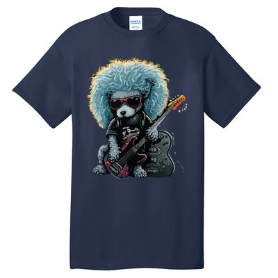 Funny Poodle Dog Miniature Poodle Toy Poodle Retro Sunset Tall T-Shirt