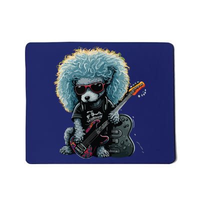 Funny Poodle Dog Miniature Poodle Toy Poodle Retro Sunset Mousepad