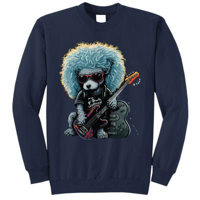 Funny Poodle Dog Miniature Poodle Toy Poodle Retro Sunset Tall Sweatshirt