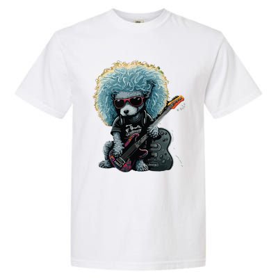 Funny Poodle Dog Miniature Poodle Toy Poodle Retro Sunset Garment-Dyed Heavyweight T-Shirt