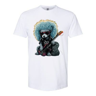 Funny Poodle Dog Miniature Poodle Toy Poodle Retro Sunset Softstyle® CVC T-Shirt