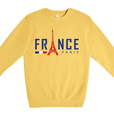 France Paris Eiffel Tower Premium Crewneck Sweatshirt