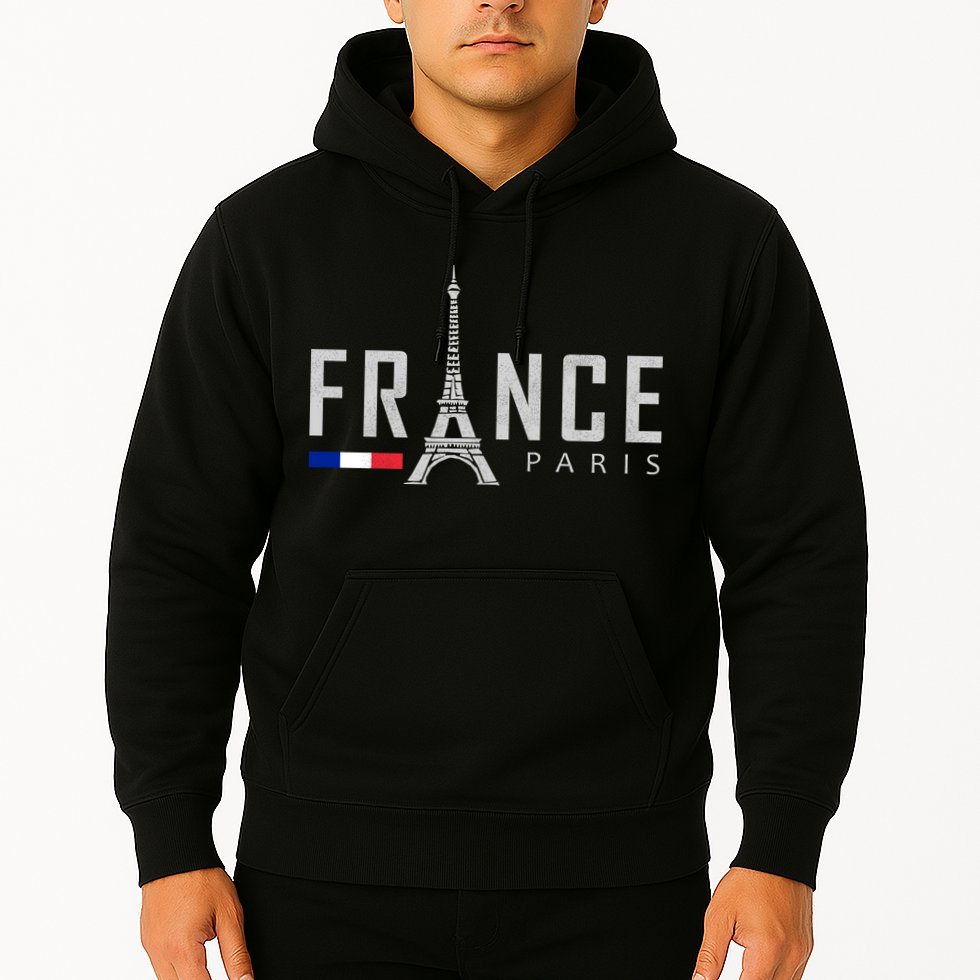 France Paris Eiffel Tower Hoodie