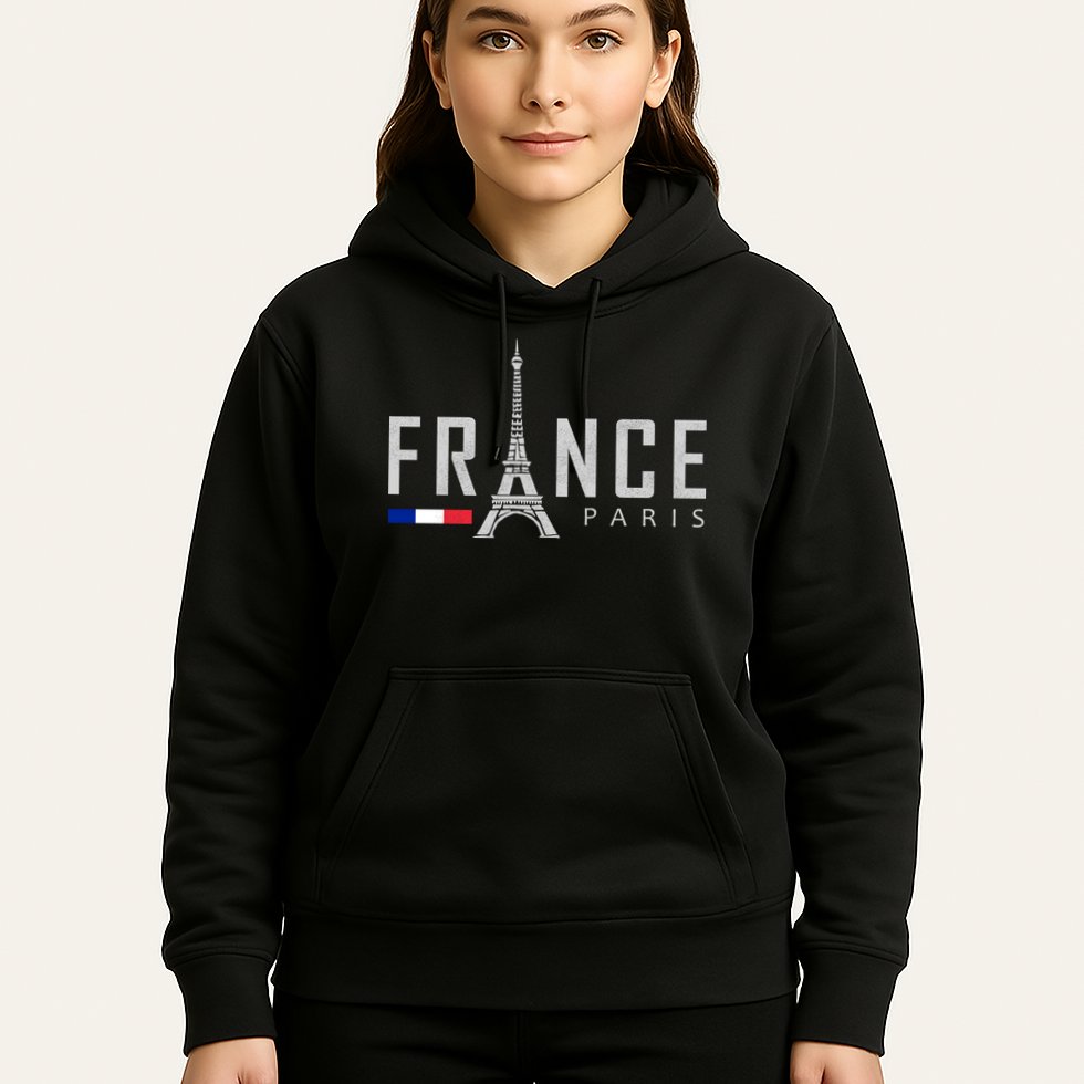 France Paris Eiffel Tower Hoodie