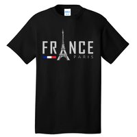 France Paris Eiffel Tower Tall T-Shirt