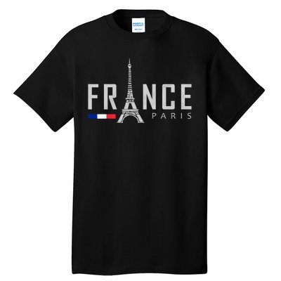 France Paris Eiffel Tower Tall T-Shirt