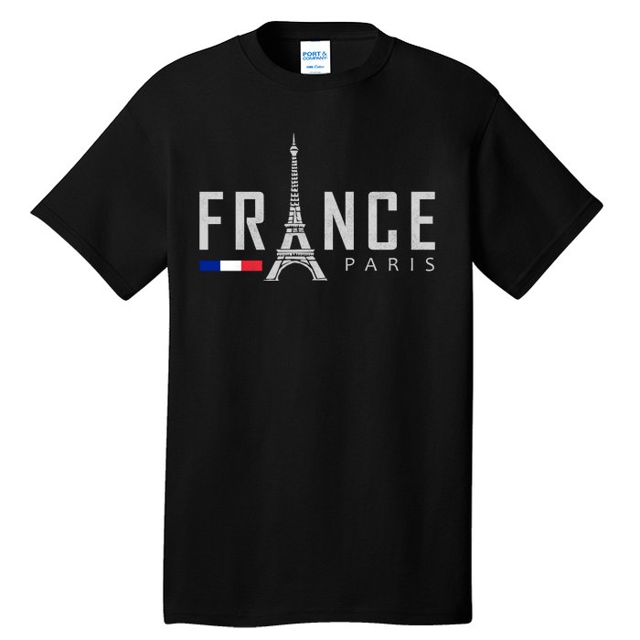 France Paris Eiffel Tower Tall T-Shirt