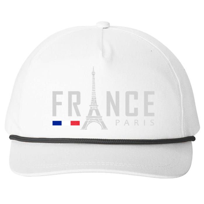 France Paris Eiffel Tower Snapback Five-Panel Rope Hat