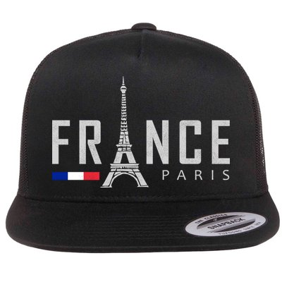 France Paris Eiffel Tower Flatbill Hat