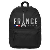 France Paris Eiffel Tower 16 in Basic Backpack