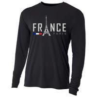 France Paris Eiffel Tower Cooling Performance Long Sleeve Crew