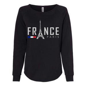 France Paris Eiffel Tower Womens California Wash Sweatshirt