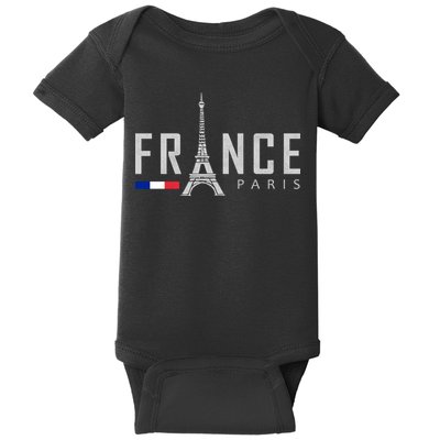 France Paris Eiffel Tower Baby Bodysuit