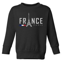 France Paris Eiffel Tower Toddler Sweatshirt