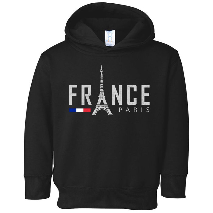 France Paris Eiffel Tower Toddler Hoodie