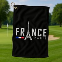 France Paris Eiffel Tower Golf Towel