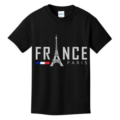 France Paris Eiffel Tower Kids T-Shirt