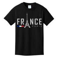 France Paris Eiffel Tower Kids T-Shirt