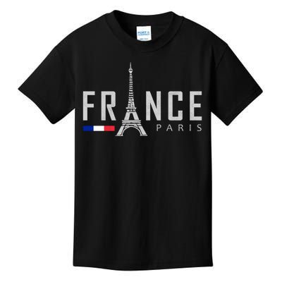 France Paris Eiffel Tower Kids T-Shirt