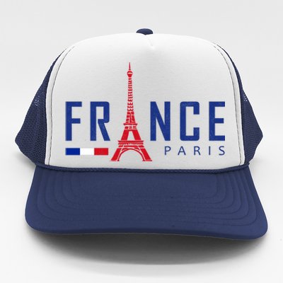 France Paris Eiffel Tower Trucker Hat