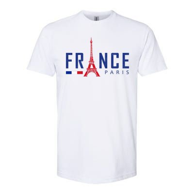 France Paris Eiffel Tower Softstyle CVC T-Shirt