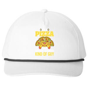 Funny Pizza Eater Game For Computer Gamer Cheesy Food Lovers Gift Snapback Five-Panel Rope Hat