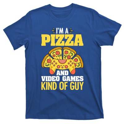 Funny Pizza Eater Game For Computer Gamer Cheesy Food Lovers Gift T-Shirt