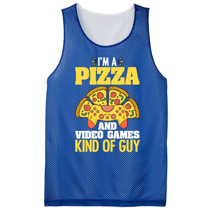 Funny Pizza Eater Game For Computer Gamer Cheesy Food Lovers Gift Mesh Reversible Basketball Jersey Tank