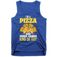 Funny Pizza Eater Game For Computer Gamer Cheesy Food Lovers Gift Tank Top