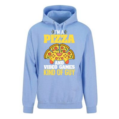 Funny Pizza Eater Game For Computer Gamer Cheesy Food Lovers Gift Unisex Surf Hoodie