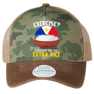 Filipino Pride Extra Rice Humor Legacy Tie Dye Trucker Hat