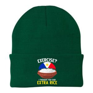 Filipino Pride Extra Rice Humor Knit Cap Winter Beanie