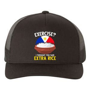 Filipino Pride Extra Rice Humor Yupoong Adult 5-Panel Trucker Hat