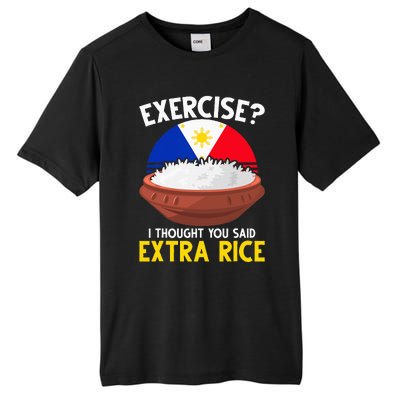 Filipino Pride Extra Rice Humor Tall Fusion ChromaSoft Performance T-Shirt