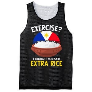 Filipino Pride Extra Rice Humor Mesh Reversible Basketball Jersey Tank