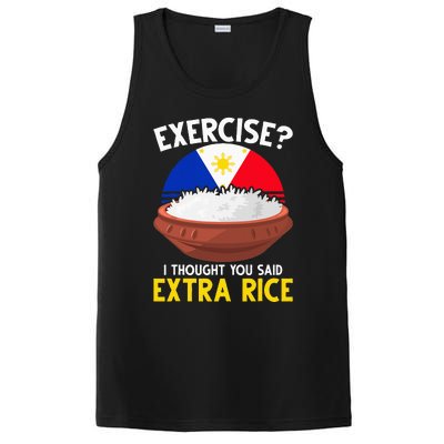 Filipino Pride Extra Rice Humor PosiCharge Competitor Tank