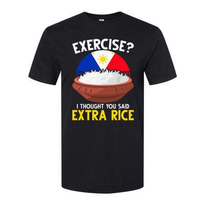 Filipino Pride Extra Rice Humor Softstyle® CVC T-Shirt