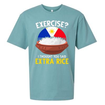 Filipino Pride Extra Rice Humor Sueded Cloud Jersey T-Shirt