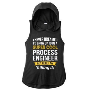 Funny Process Engineer Appreciation Funny Gift Ladies PosiCharge Tri-Blend Wicking Draft Hoodie Tank