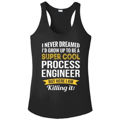 Funny Process Engineer Appreciation Funny Gift Ladies PosiCharge Competitor Racerback Tank